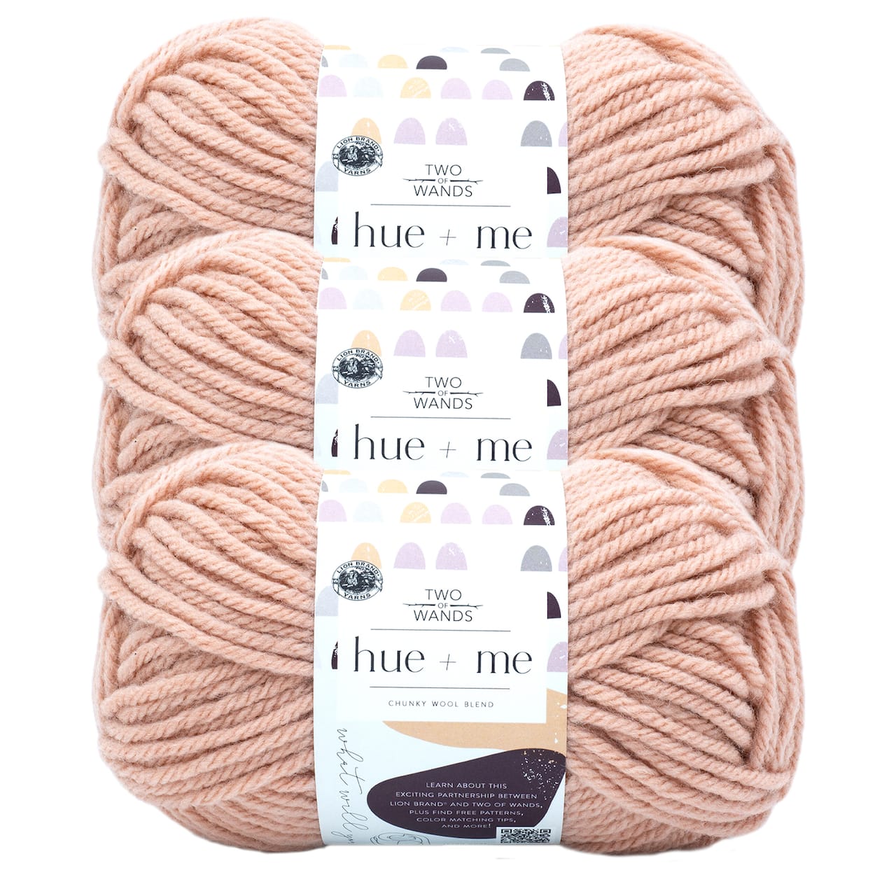 3 Pack Lion Brand&#xAE; Two of Wands Hue + Me Yarn